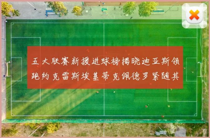 五大联赛新援进球榜揭晓迪亚斯领跑约克雷斯埃基蒂克佩德罗紧随其后